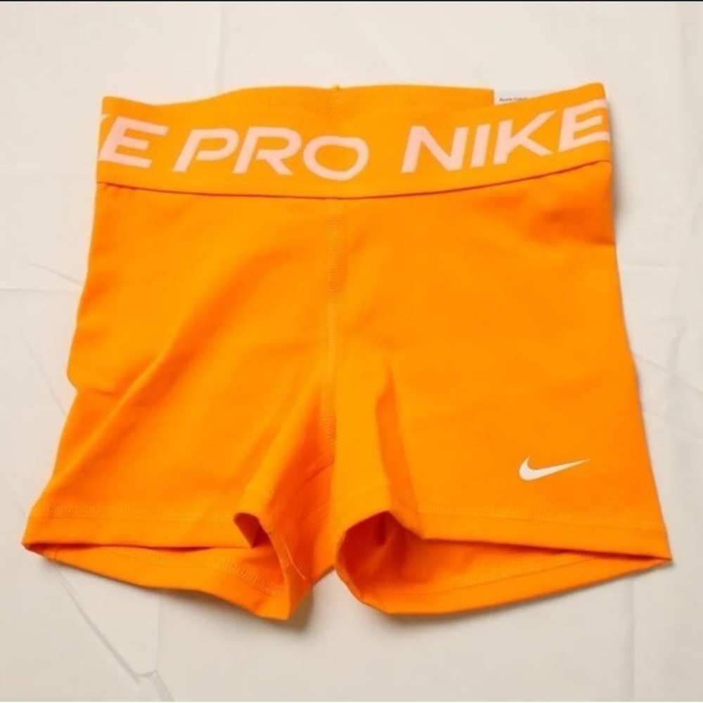 Nike Pro Bright Orange Training Shorts